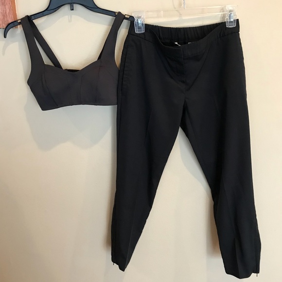 Theory Other - Theory black Bustier size small, Black Pant